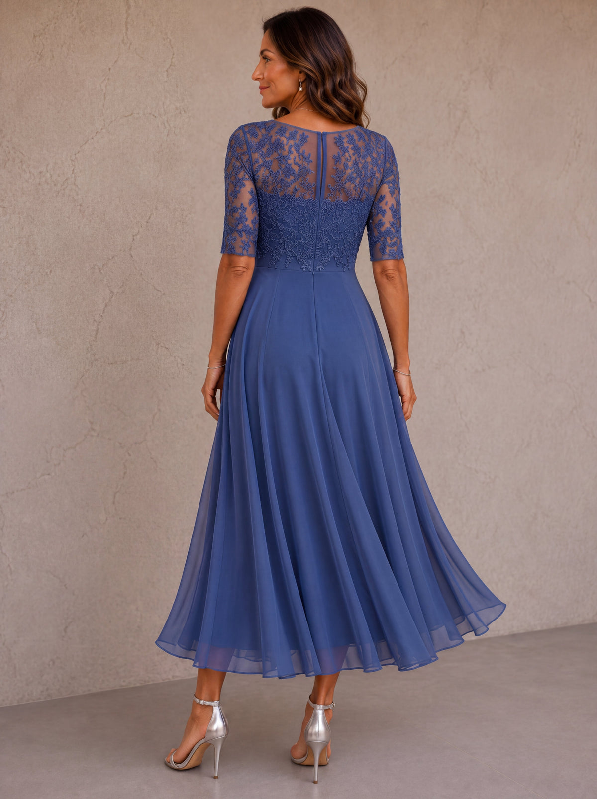 Abella | Abito in Pizzo e Chiffon