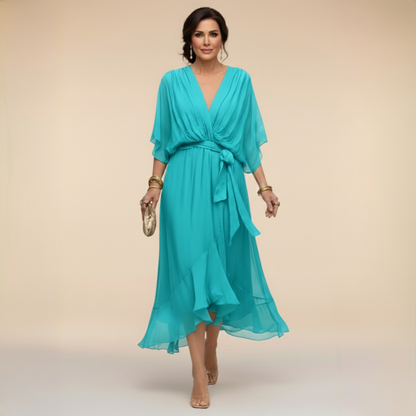 Mónica | Vestido Cruzado con Escote en V