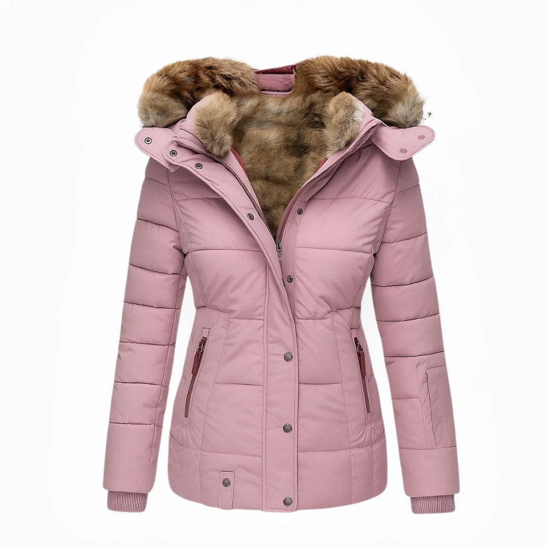 Tamara | Cappotto con Fodera Morbida in Pelliccia Sintetica