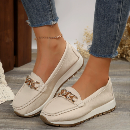Evelyn | Mocasines con Hebilla de Brillantes