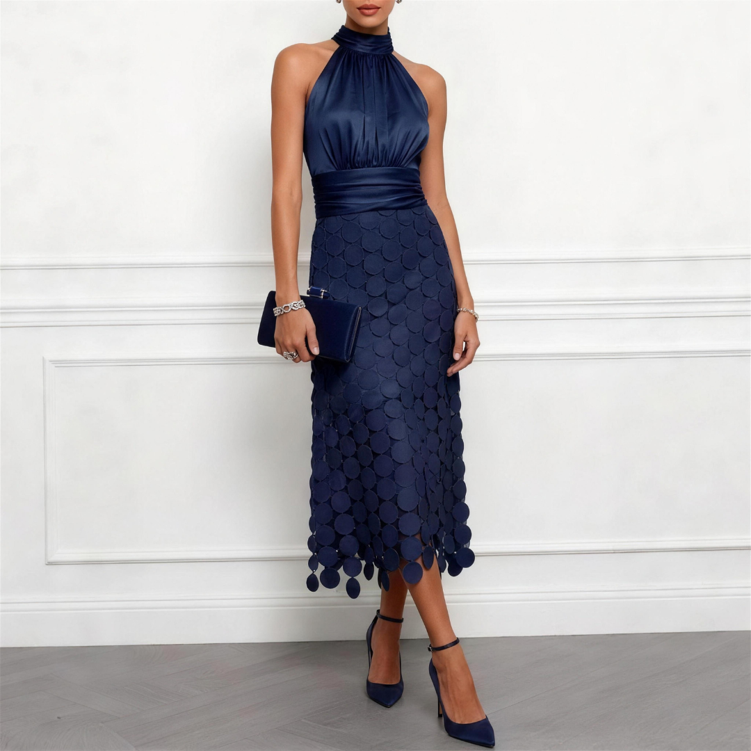 Celine | Abito Midi Elegante da Cerimonia