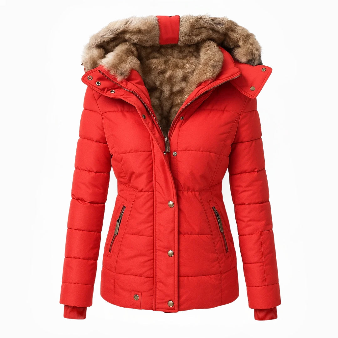 Tamara | Cappotto con Fodera Morbida in Pelliccia Sintetica