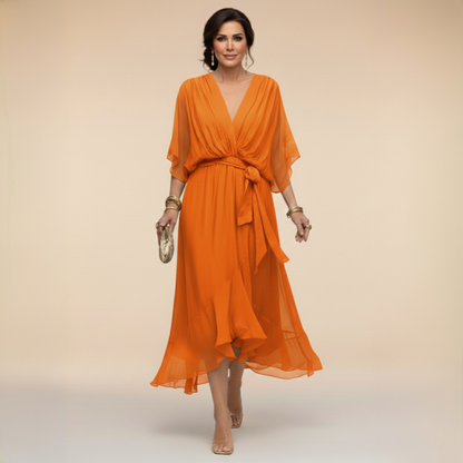 Mónica | Vestido Cruzado con Escote en V
