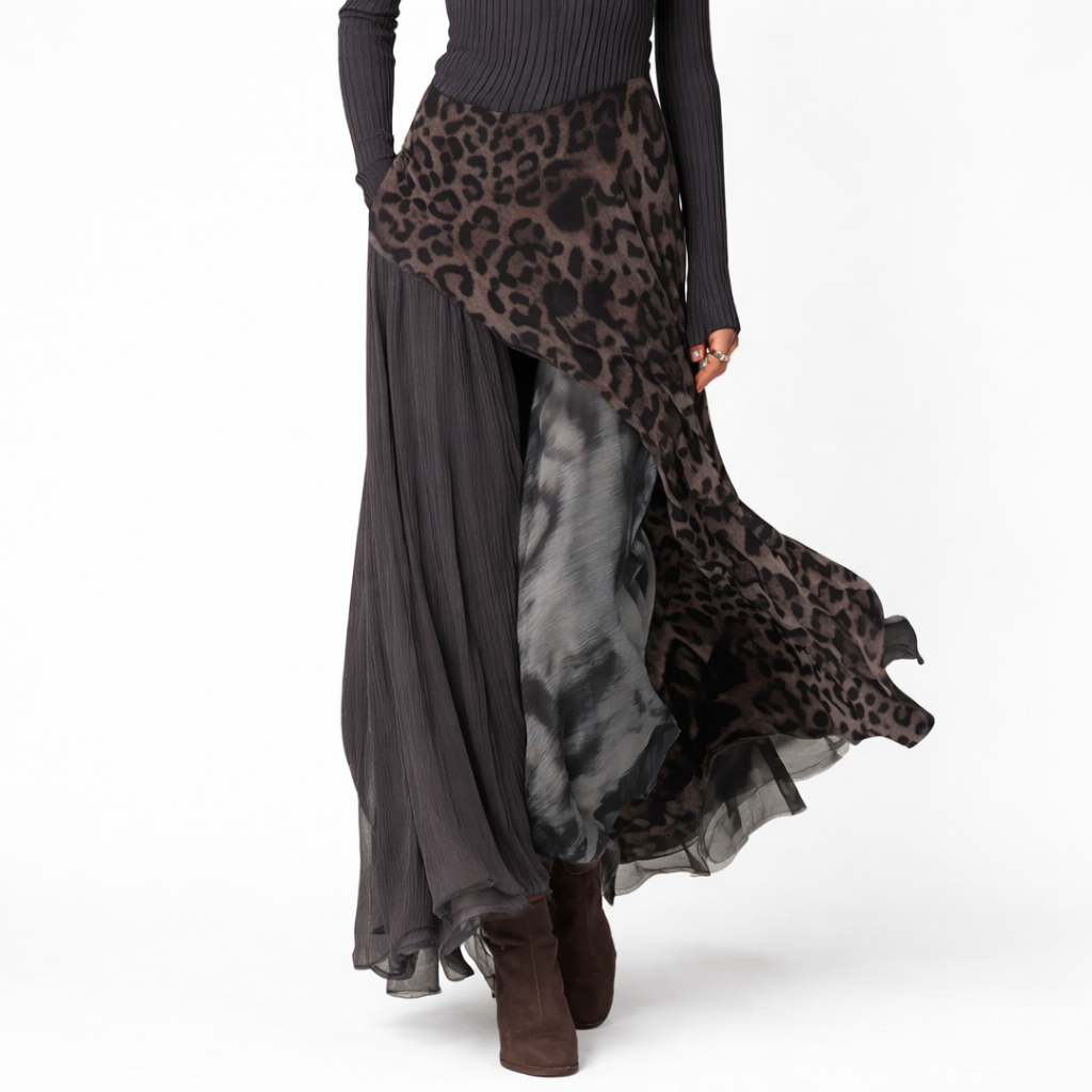 Nova | Vestito Lungo Leopardato