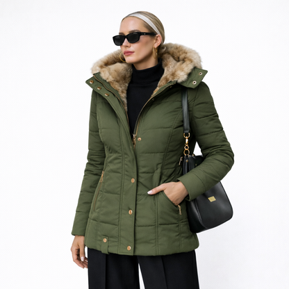 Tamara | Cappotto con Fodera Morbida in Pelliccia Sintetica