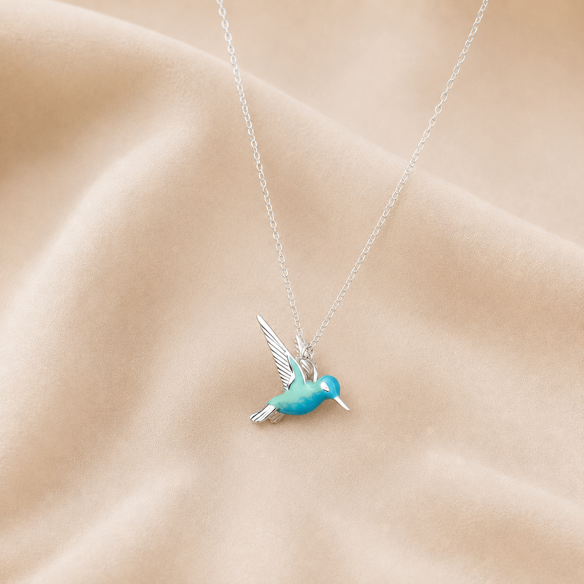 Collana Colibrì con Smalto