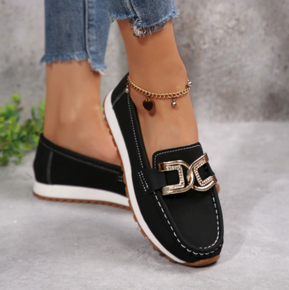 Emma | Mocasines Chic con Hebilla de Brillantes