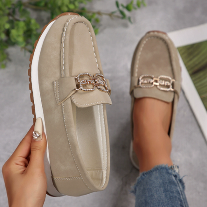 Emma | Mocasines Chic con Hebilla de Brillantes