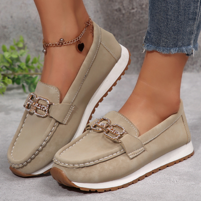 Emma | Mocasines Chic con Hebilla de Brillantes