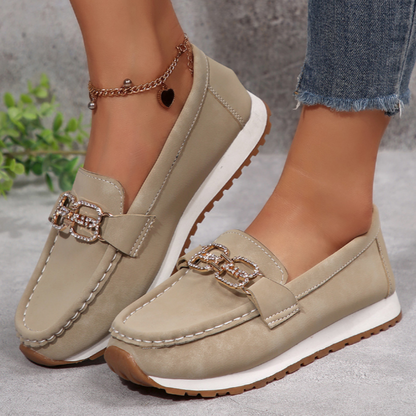 Emma | Mocasines Chic con Hebilla de Brillantes