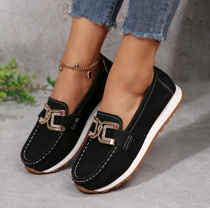 Emma | Mocasines Chic con Hebilla de Brillantes