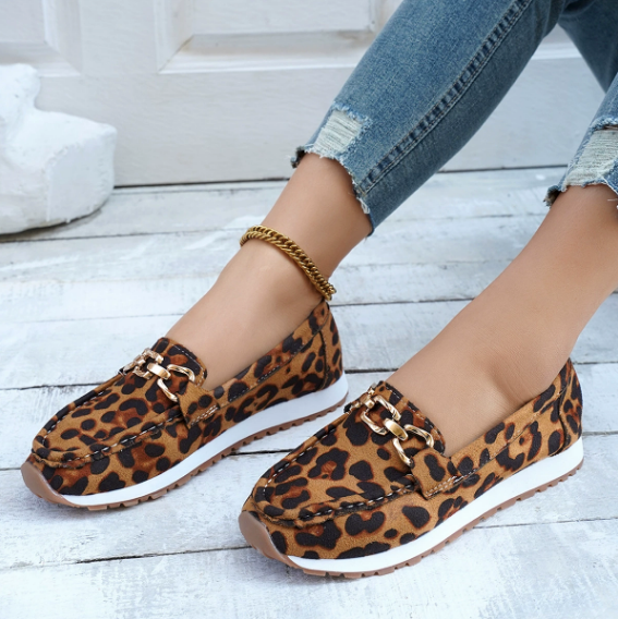 Everly | Mocasines de Animal Print
