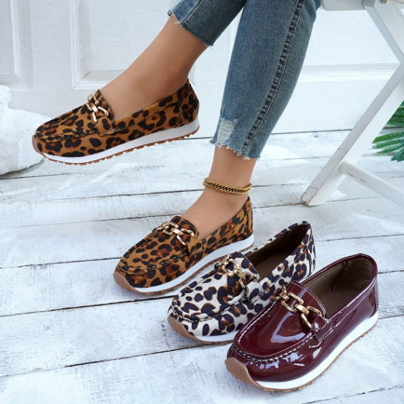 Everly | Mocasines de Animal Print