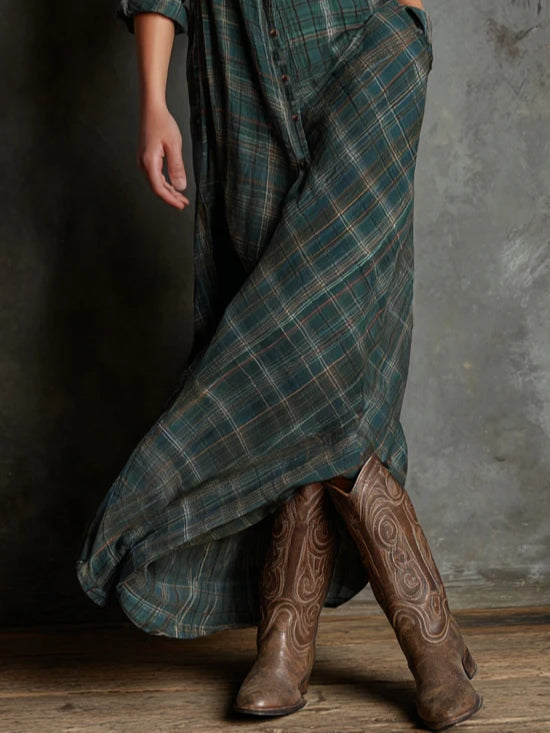 Valentine | Abito Lungo a Quadri