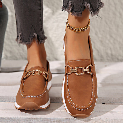 Ella | Mocasines Ortopédicos Planos con Hebilla