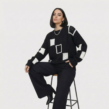 Alica | Maglione con Stampa Geometrica