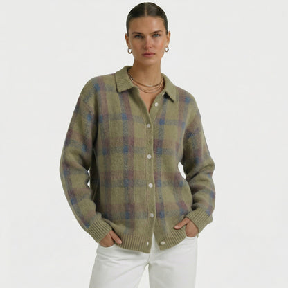 Mara | Cardigan in Maglia a Quadri