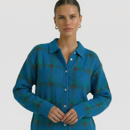 Mara | Cardigan in Maglia a Quadri