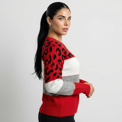 Eva | Maglione Elegante Leopardato
