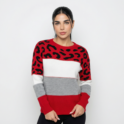 Eva | Maglione Elegante Leopardato