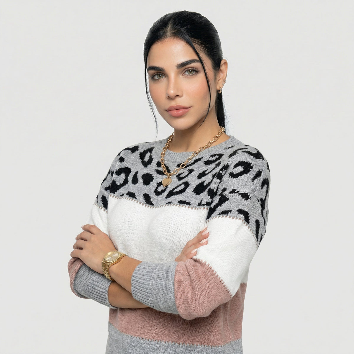 Eva | Maglione Elegante Leopardato