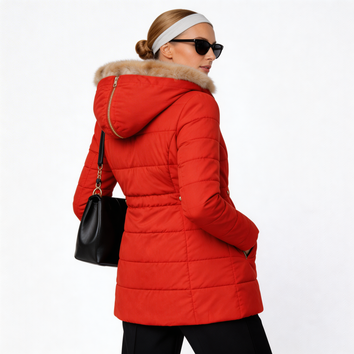 Tamara | Cappotto con Fodera Morbida in Pelliccia Sintetica