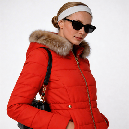 Tamara | Cappotto con Fodera Morbida in Pelliccia Sintetica