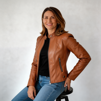 Romina | Cappotto Casual Effetto Pelle