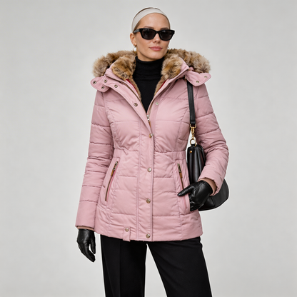 Tamara | Cappotto con Fodera Morbida in Pelliccia Sintetica