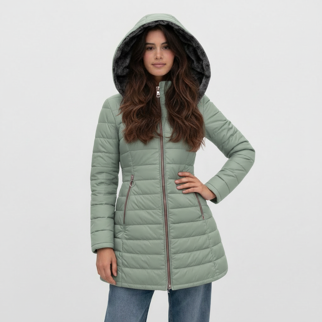 Beatrice | Cappotto Caldo con Fodera in Pelliccia Sintetica