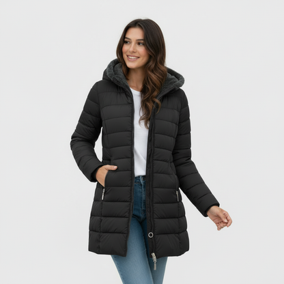 Beatrice | Cappotto Caldo con Fodera in Pelliccia Sintetica