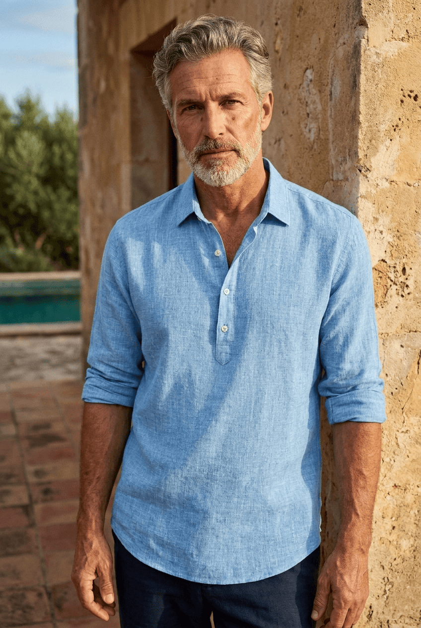 Fernando | Camisa de Mezcla de Algodón