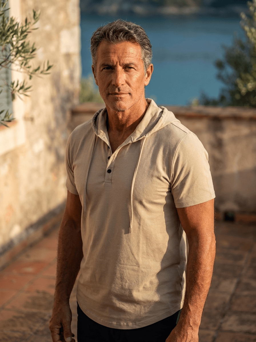 Tyler | Henley con Capucha