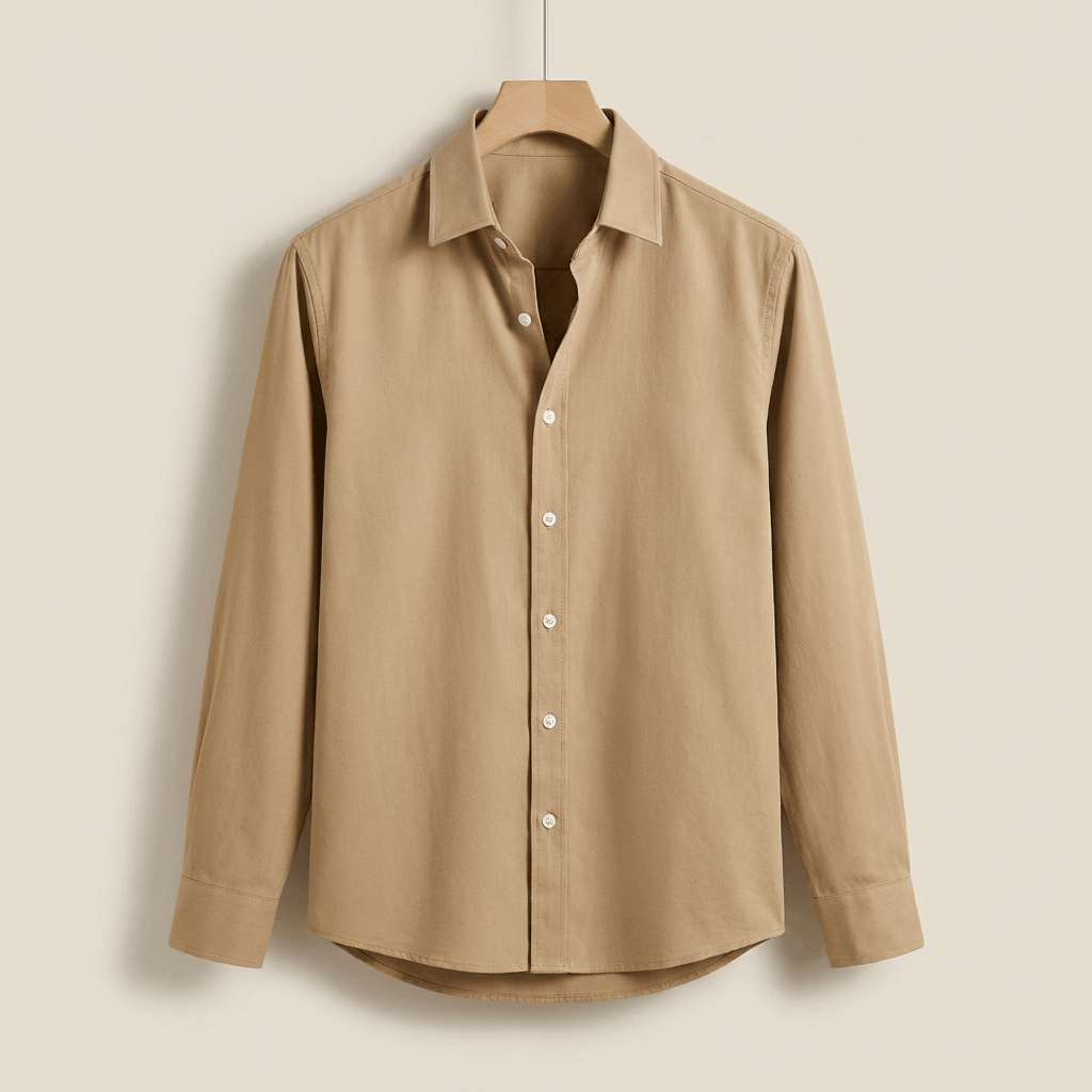 Leandro | Camisa de Algodón Perchado