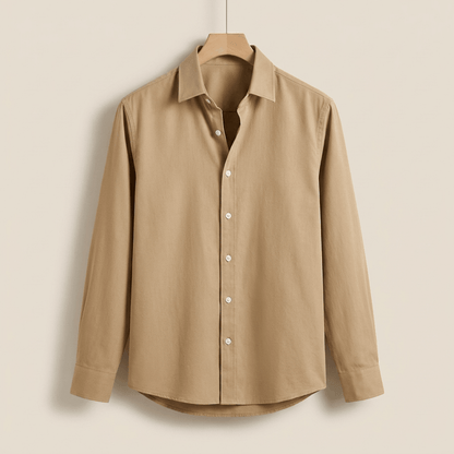 Leandro | Camisa de Algodón Perchado