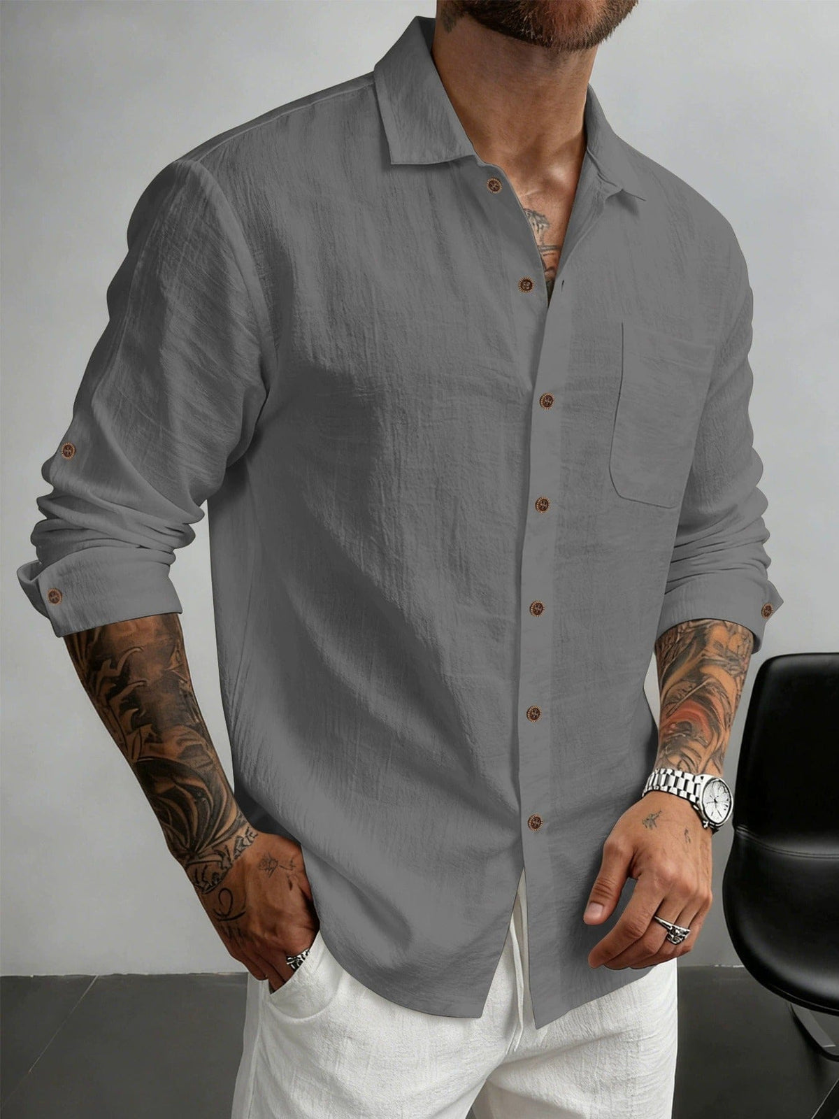 Marcelo | Camisa de Algodón Texturizado