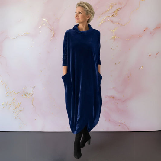 Elena | Abito Maxi in Velluto